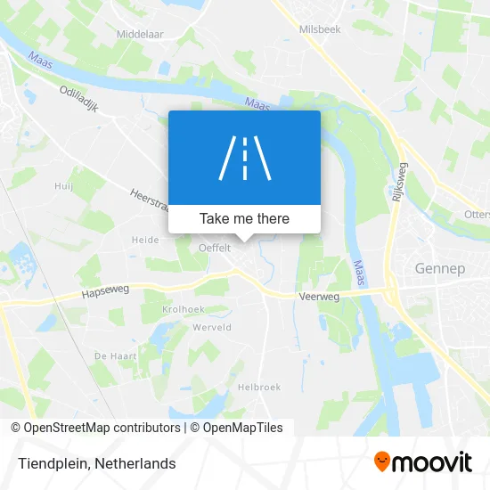 Tiendplein map