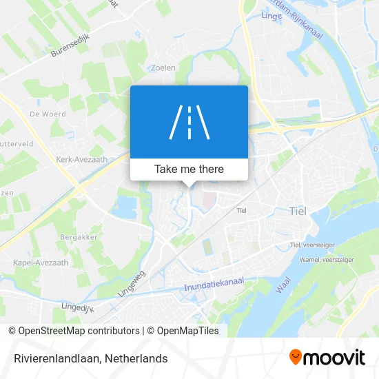 Rivierenlandlaan map