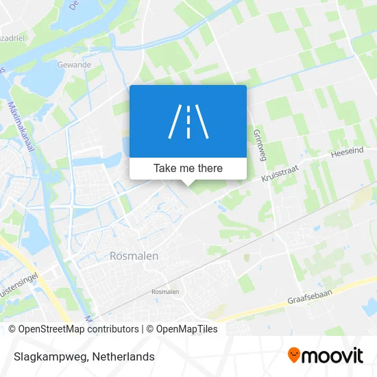 Slagkampweg map