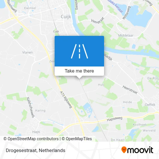 Drogesestraat map