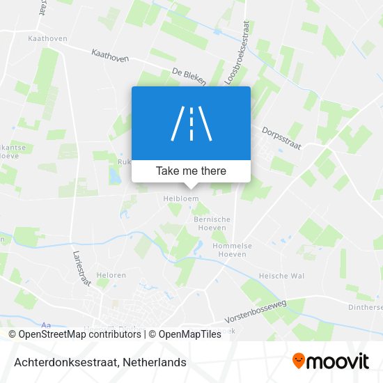 Achterdonksestraat map