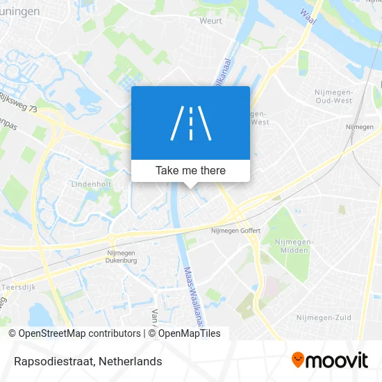 Rapsodiestraat Karte