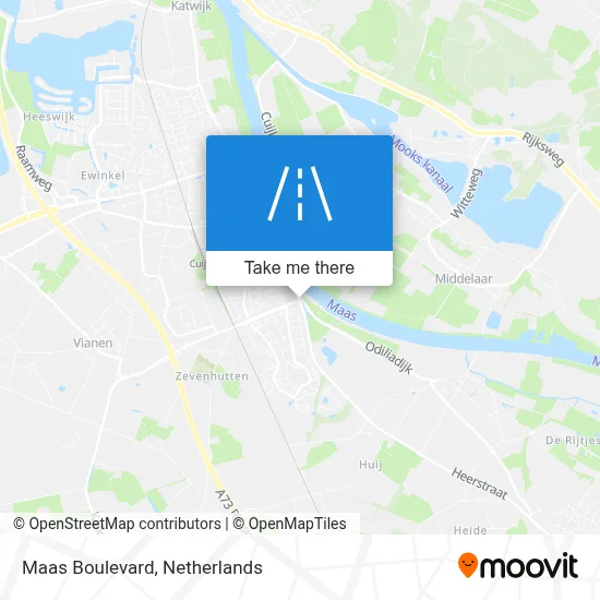 Maasboulevard map