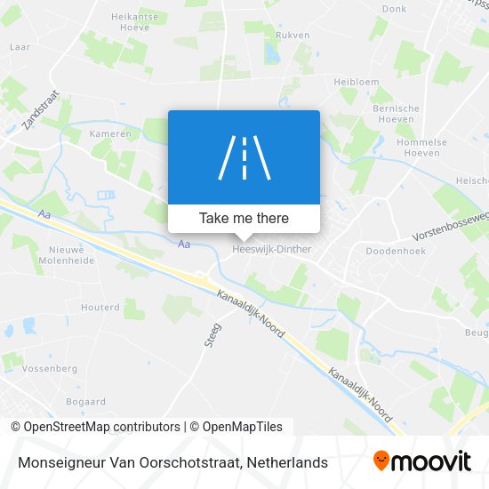 Monseigneur Van Oorschotstraat map