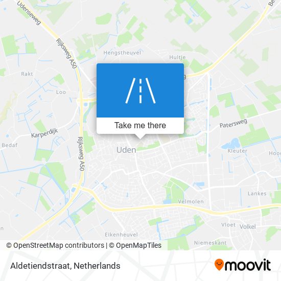 Aldetiendstraat map