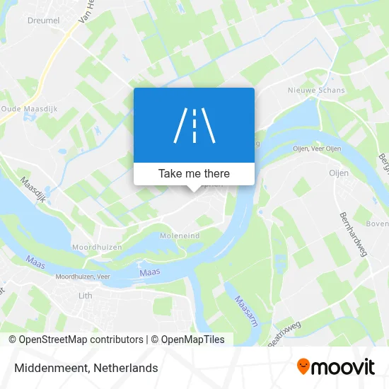 Middenmeent map