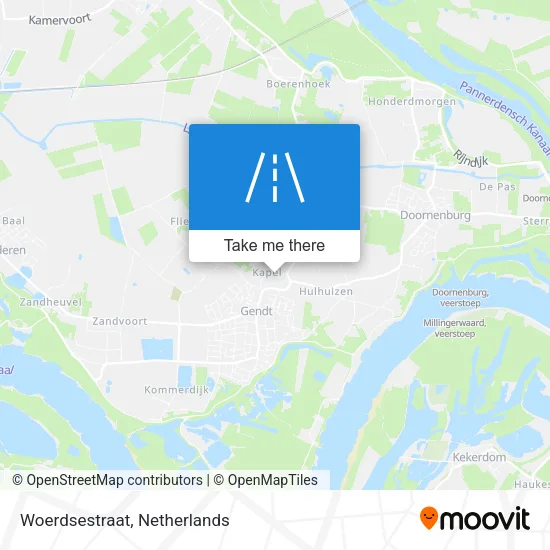 Woerdsestraat map