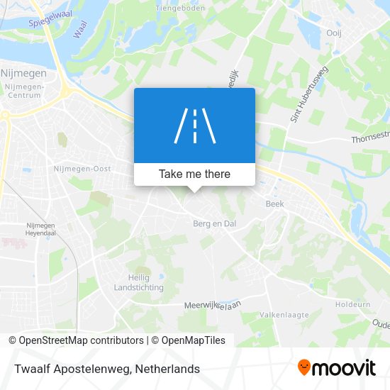 Twaalf Apostelenweg map