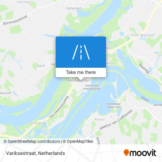 Variksestraat map