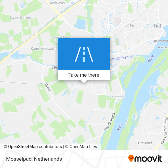 Mosselpad map