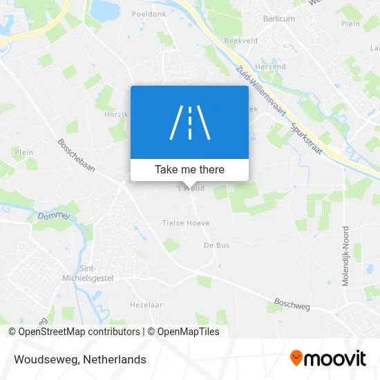 Woudseweg map