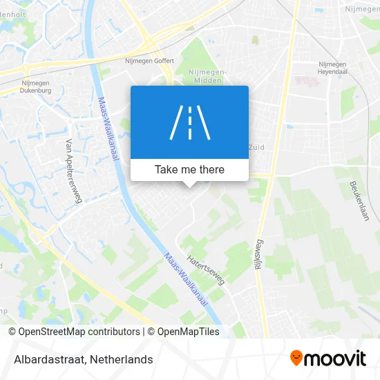Albardastraat map