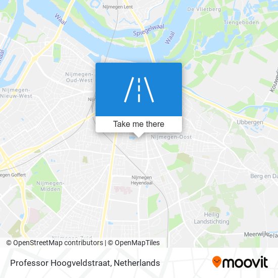 Professor Hoogveldstraat map