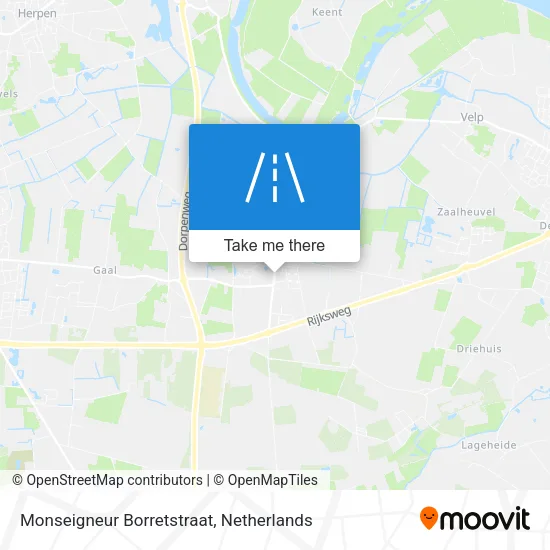 Monseigneur Borretstraat map