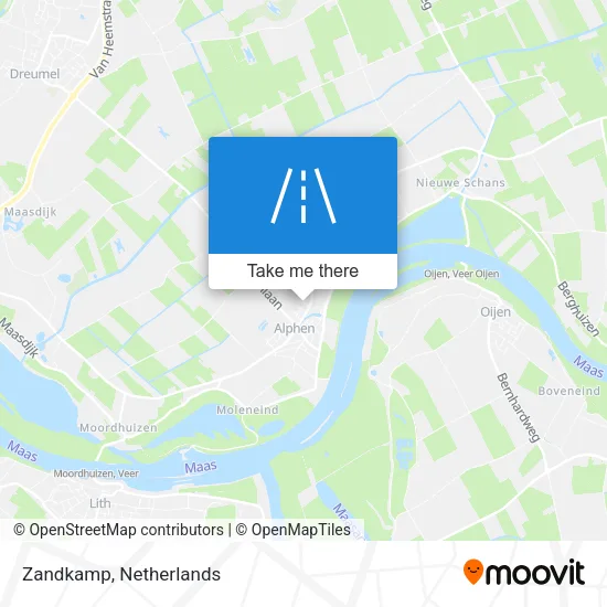 Zandkamp map