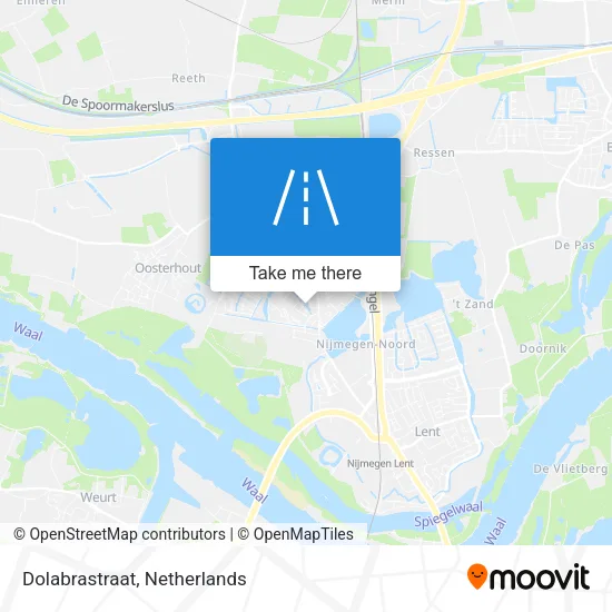 Dolabrastraat map