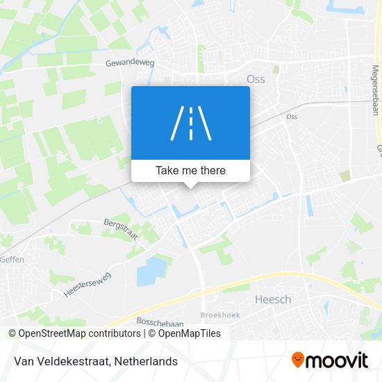 Van Veldekestraat map