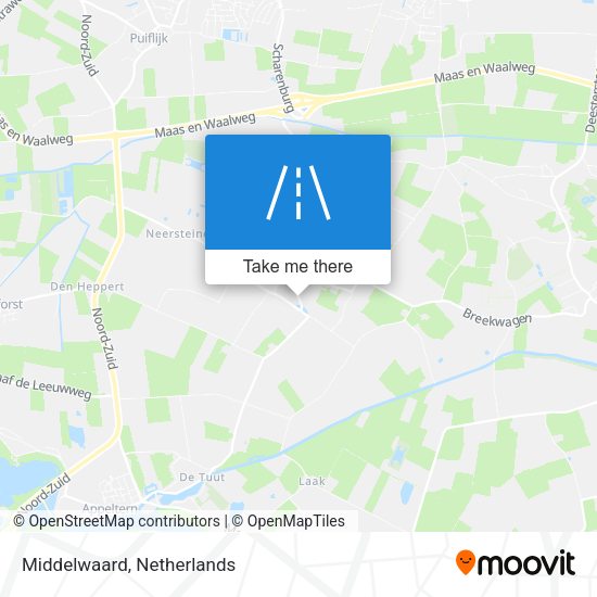 Middelwaard map