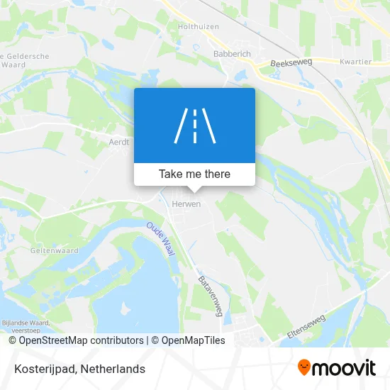 Kosterijpad map