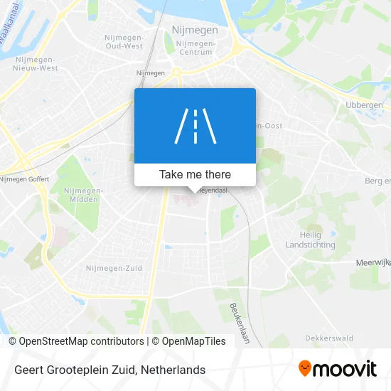 Geert Grooteplein Zuid Karte