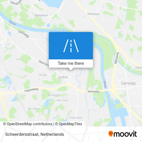 Scheerdersstraat map