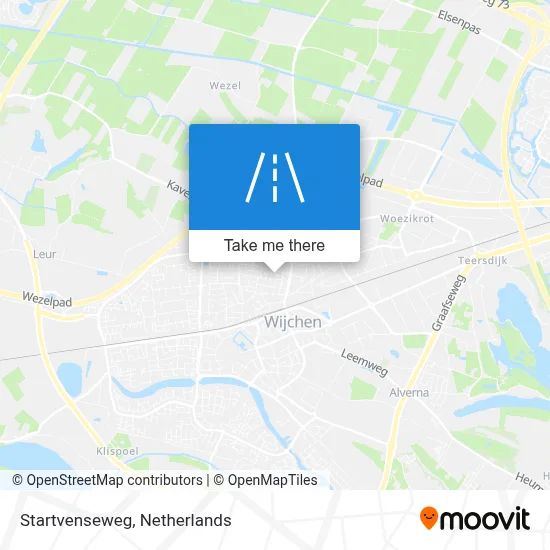 Startvenseweg map