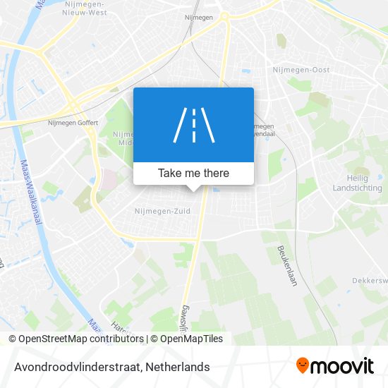 Avondroodvlinderstraat map