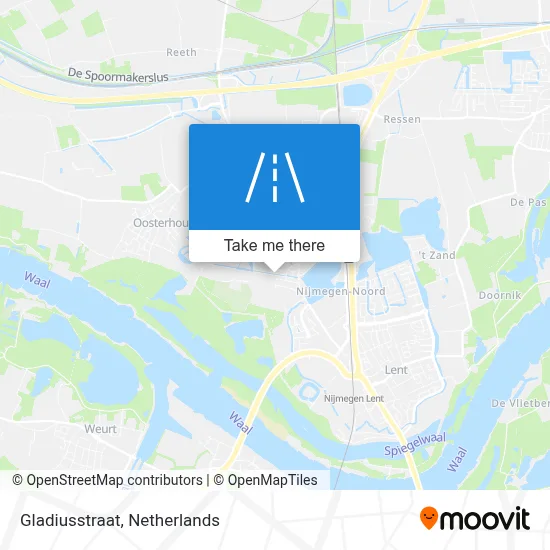 Gladiusstraat map