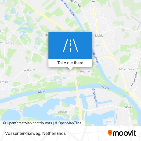 Vosseneindseweg map