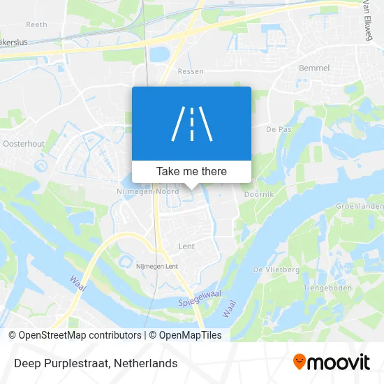 Deep Purplestraat map