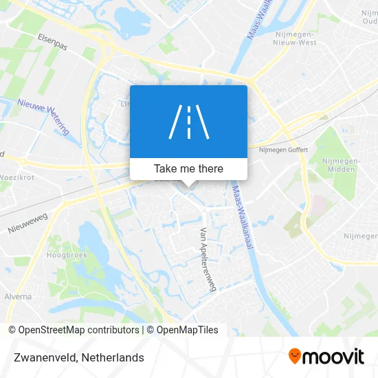 Zwanenveld map