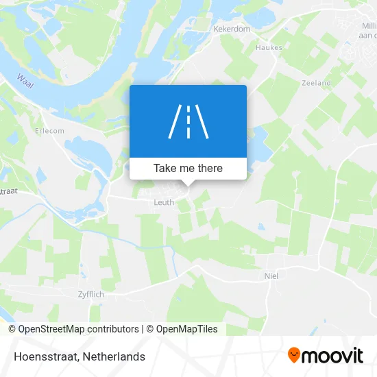Hoensstraat map