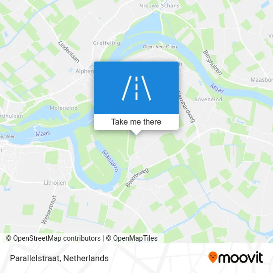 Parallelstraat Karte