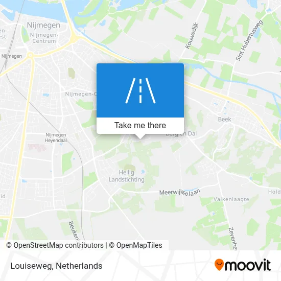 Louiseweg map