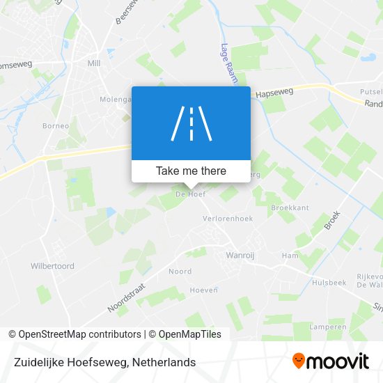 Zuidelijke Hoefseweg map