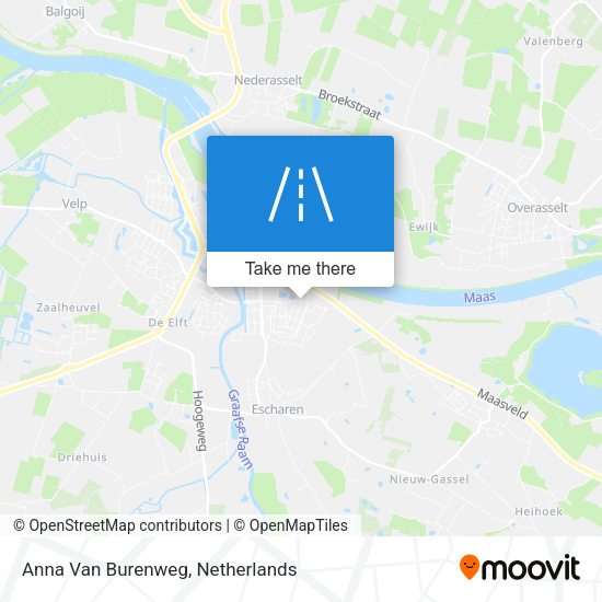 Anna Van Burenweg map