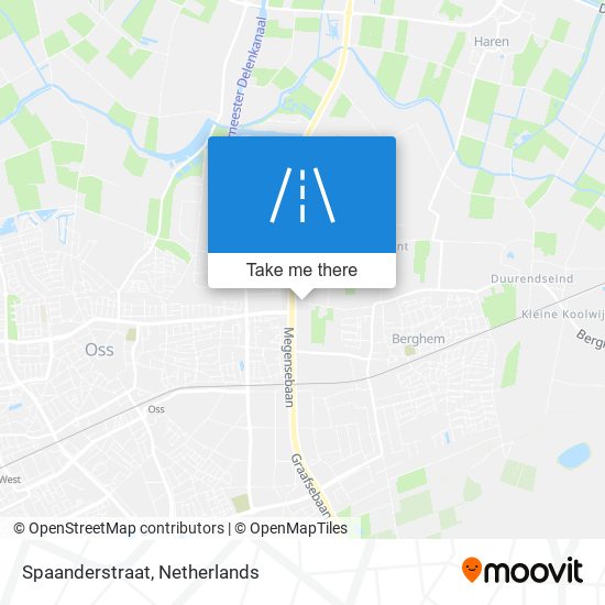 Spaanderstraat map