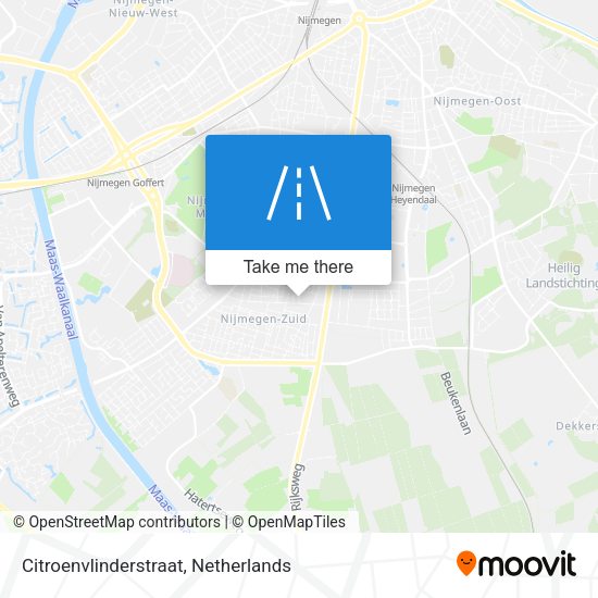 Citroenvlinderstraat map