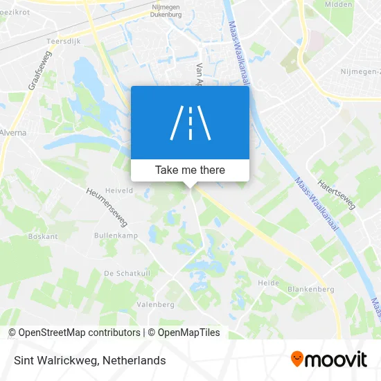 Sint Walrickweg map