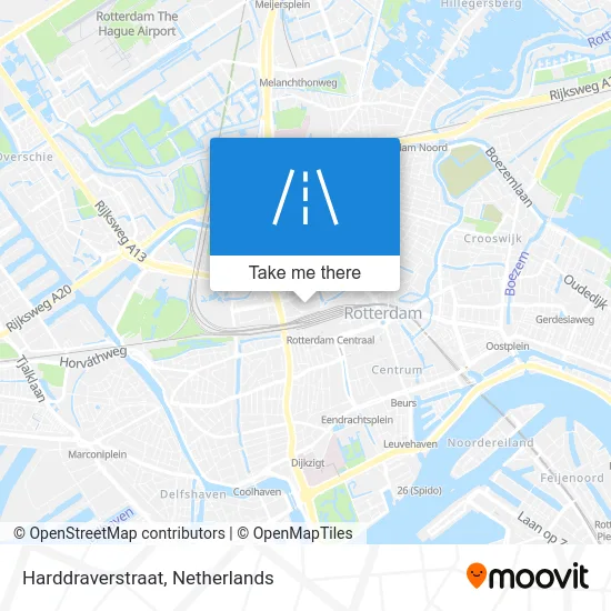 Harddraverstraat map