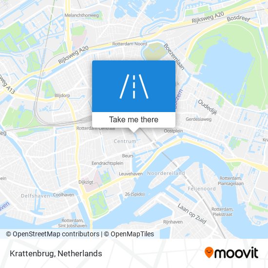 Krattenbrug Karte