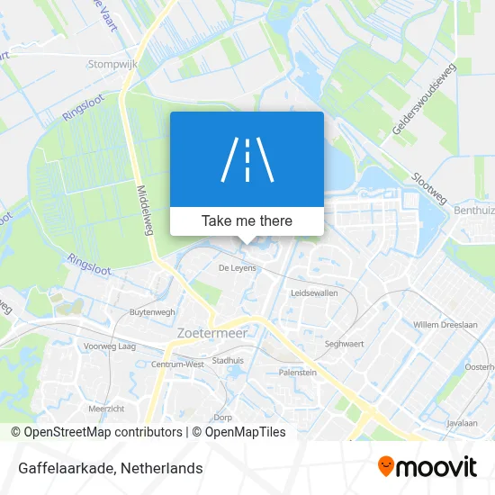 Gaffelaarkade map