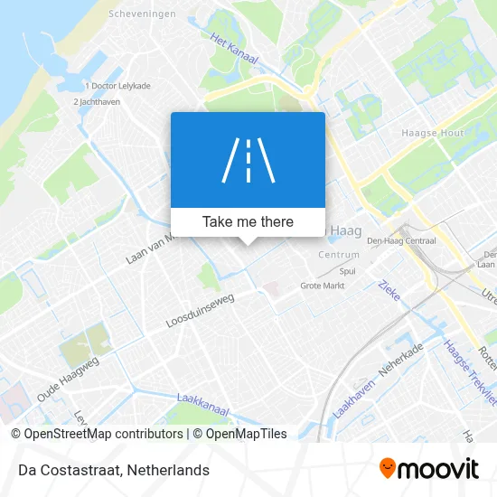 Da Costastraat map