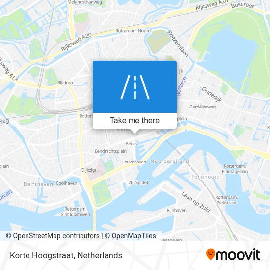 Korte Hoogstraat map