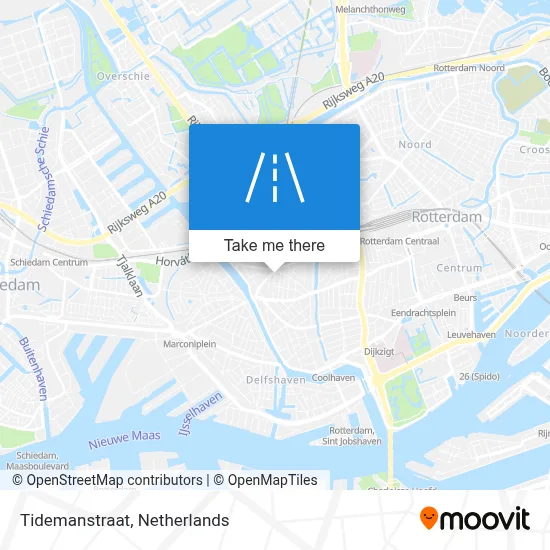 Tidemanstraat map