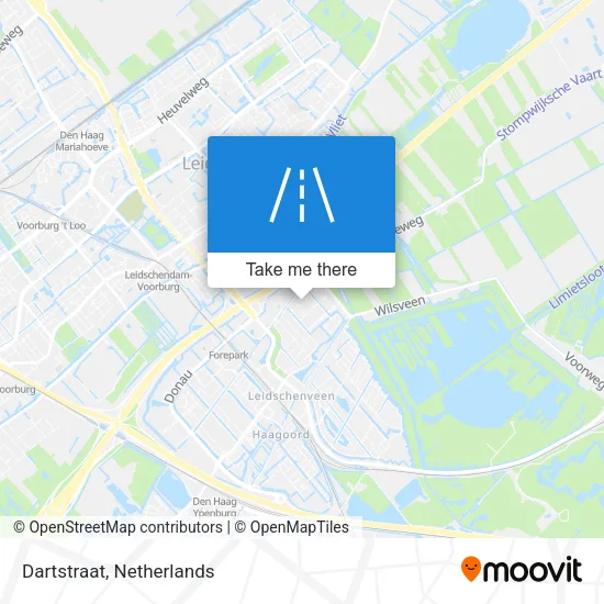 Dartstraat map