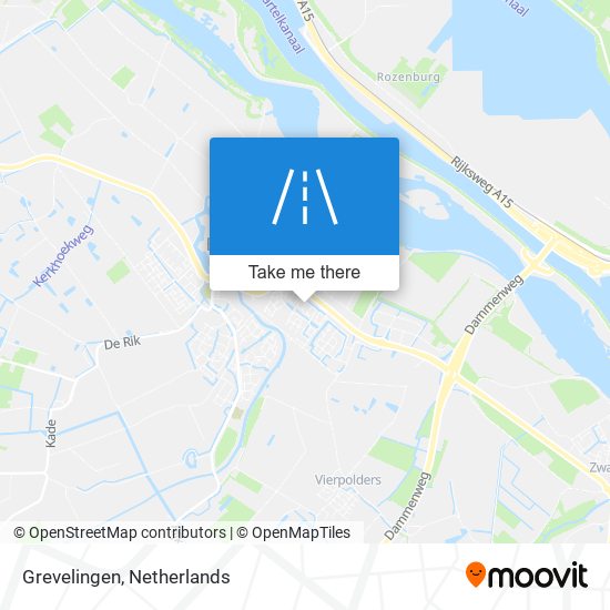 Grevelingen Karte