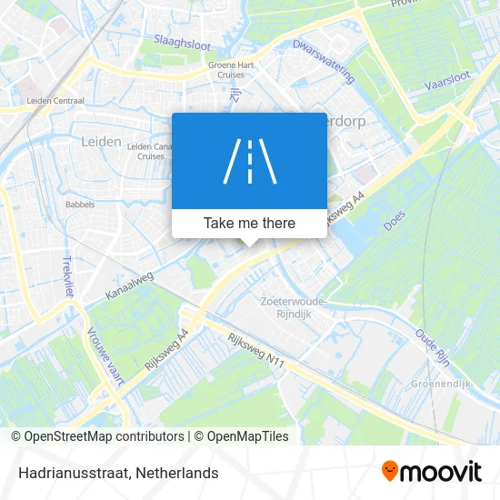 Hadrianusstraat map