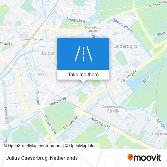 Julius Caesarbrug map