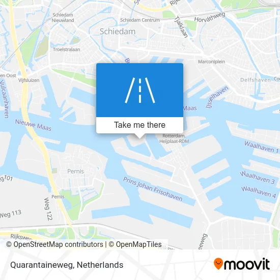 Quarantaineweg map